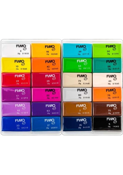Fimo Parlak Renkler 12 li Set 24x25 gr - 8023C24-1
