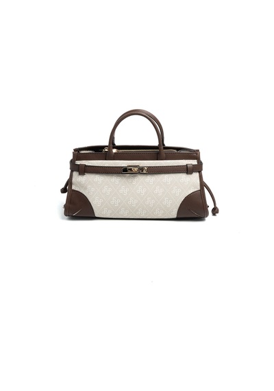 Silver Polo Sp1260 Kadın El Çantası Monogram Taş-kahve