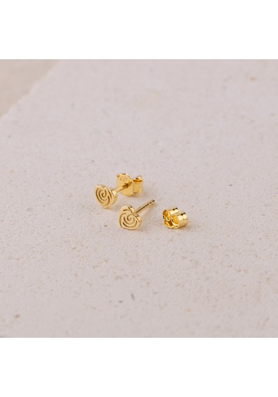 Goldkupe 14 Ayar Altın Minik Kalp Küpe 0,58 Gr-1826