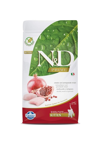 Prime Kuru Kedi Maması, Tahılsız, Tavuk Ve Narlı, Yavru Kedi, 1.5 Kg Sku: Zeus8690010249074