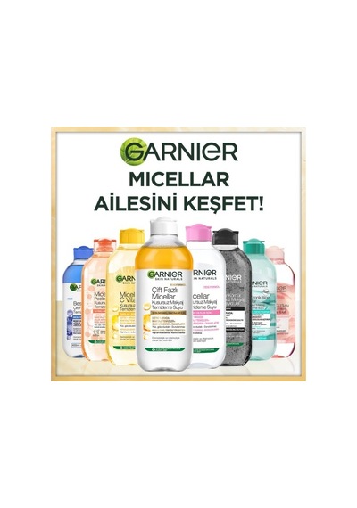 Garnier Çift Fazlı Micellar Kusursuz Makyaj Temizleme Suyu 2 x 400 ML
