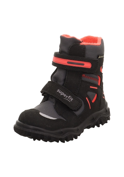 Superfit 1-809080 Husky Çocuk Siyah/kırmızı Gore-tex Bot Siyah - Kırmızı