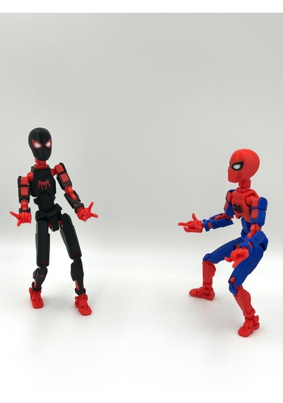 Spiderman & Miles Morales Ikili Marvel Kahraman 3d Baskı Dummy Figür Seti