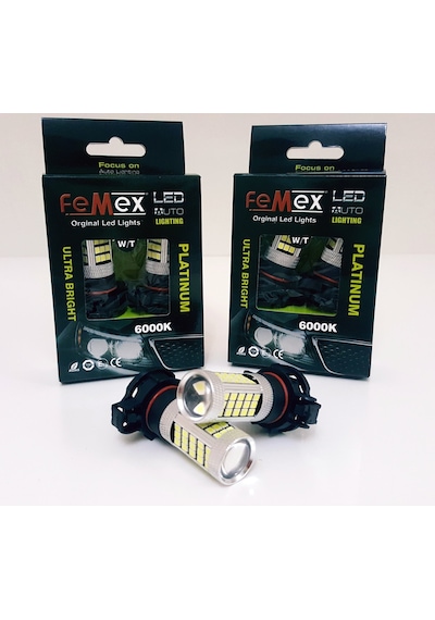 Femex Psx24w - H16 Sis Led Ampul Beyaz 1200lm Sis Farları İçin N11.7552