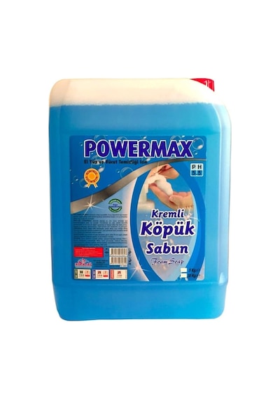 Powermax Kremli Köpük Sabun El Temizleme Sıvısı 5 KG