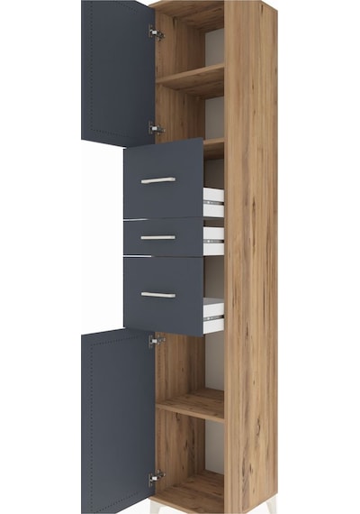 Hyperion Dolap 3 Raflı 3 Çekmeceli 2 Kapaklı 44x44x243 Çam-an... Çam Hyperion Dolap 3 Raflı 3 Çekmeceli 2 Kapaklı 44x44x243 Çam-an... Çam