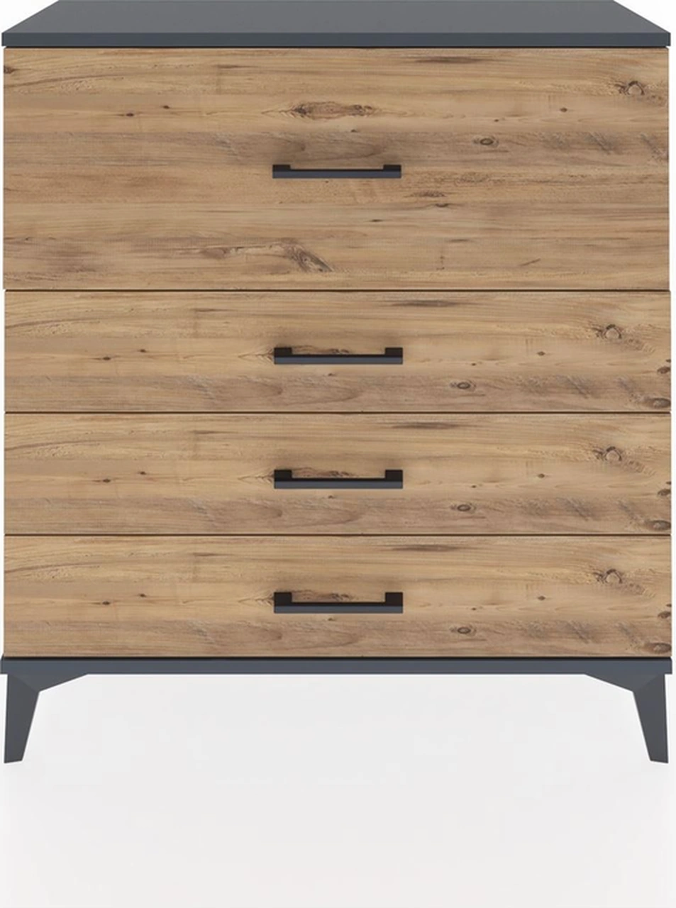 Arges Şifonyer 4 Çekmeceli 88x30x96 Antrasit-çam Antrasit