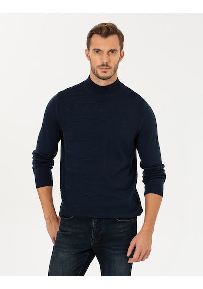 Pierre Cardin Erkek Lacivert Melanj Kazak /triko 50258797-vr120 Lacivert Melanj