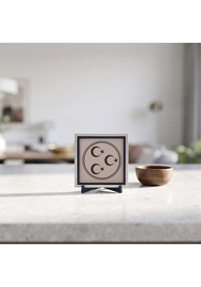 Minimalist Üç Hilal Desenli Masaüstü Objesi, Sevdikleriniz İçin Anlamlı Bir Hediye 10x10 Cm