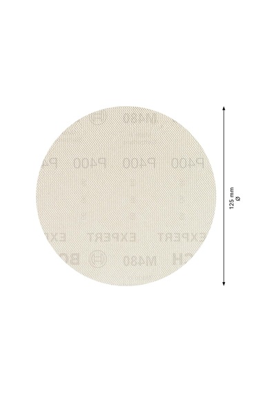 Accessories 5 X Expert M480 Zımpara Filesi Sert Ahşap İçin, Ahşap Üzerine Boya, Çap 125 Mm, 400 Tanecik, Eksantri