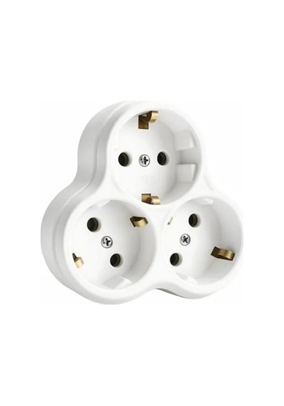 3 Lü Topraklı Priz Çoklayıcı, 16a, 250v, 3600w Güç Kapasitesi 0