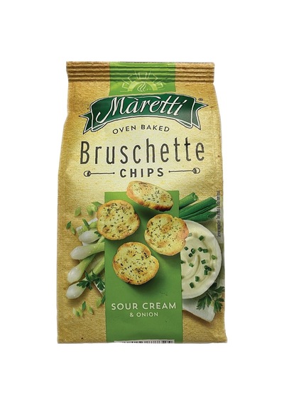 Maretti Bruscetta Chips 70 G Soğan & Ekşi Kremalı Çıtır Ekmek Atıştırmalığı 3'li Ekonomik Paket Tarı
