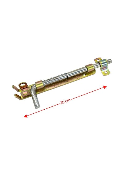 20 Cm Yaylı Ferforje Demir Kapı Sürgüsü