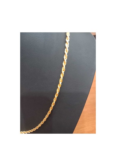 Kaplama Kıvrımlı Burgu Kolye Gold