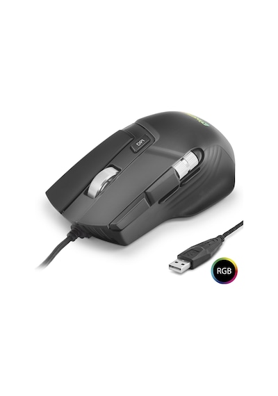 X13 Mouse 12400 Dpi 10 Tuş Makro 1000 Hz Rgb - Siyah Diğer