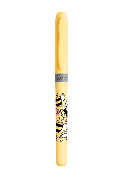Bıc 4 Colours Kawaii Animals 4 Renkli Tükenmez Kalem + Fosforlu Kalem 2 Li Set Çok Renkli