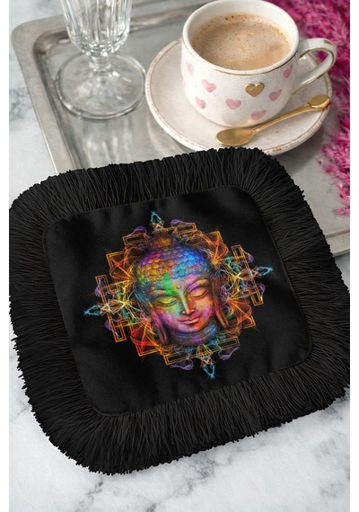 Neon Buddha Mandala Saçaklı Sunum Peçetesi-spiritüel Bohem Siyah Renk Bardak Altlığı Servis Mendili Adaçayı Yanık Turuncu Neon Buddha Mandala Saçaklı Sunum Peçetesi-spiritüel Bohem Siyah Renk Bardak Altlığı Servis Mendili Adaçayı Yanık Turuncu