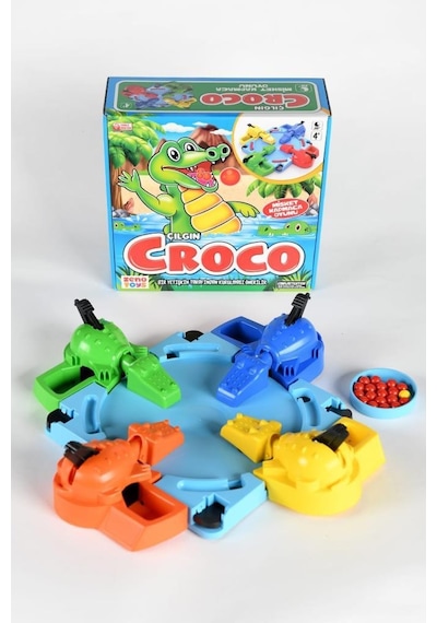 Zeno Toys Zn001 Çılgın Croco Misket Kapmaca Oyunu 4'lü
