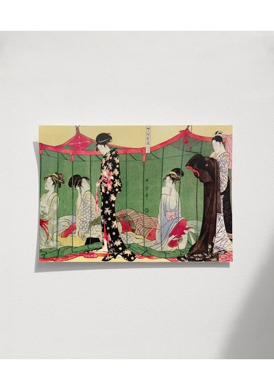 Çerçevesiz Poster Japon Kültürünün Dokusu