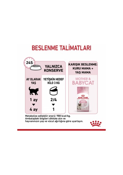 Mother Babycat Kedi Konservesi 195 Gr 12 Adet