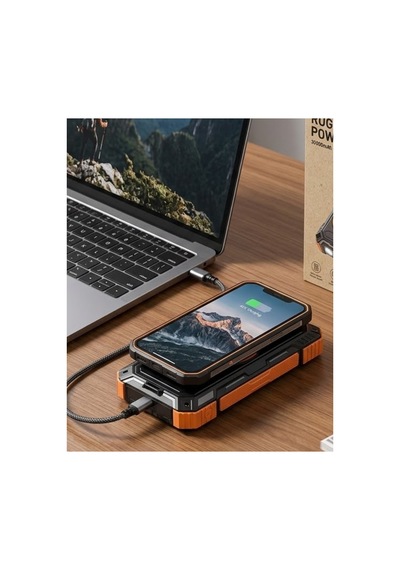 Tek Najma Güneş Enerjili 20000 Mah Powerbank Hızlı Şarj Ve Kablosuz Şarj Destekli Dayanıklı Tasarım Standart