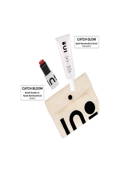 Catch Bloom Pocket Lip Cheek Stick Scarlet + Catch Glow Pink Quartz