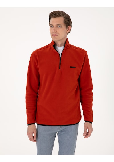 Pierre Cardin Erkek Pas Sweatshirt 50314056-vr040 Açık Turuncu