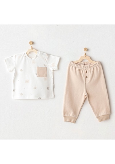 Mayoral Bebek Takım 2 Pcs Set Happy Anımals Beige
