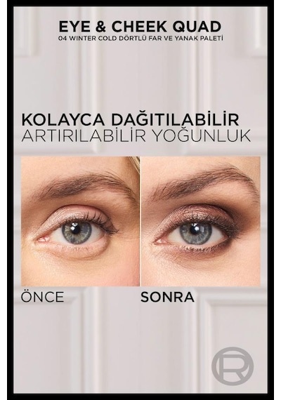 Eye & Cheek Quad - 04 Winter Cold Dörtlü Far Ve Yanak Paleti 3600524253349-11246