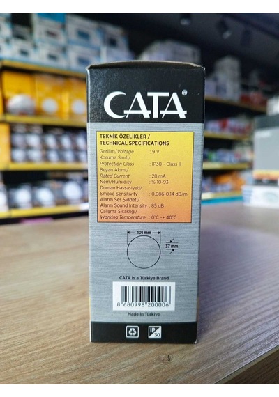 Ct-9451 Pilli Duman Dedektörü Pil Hariçtir