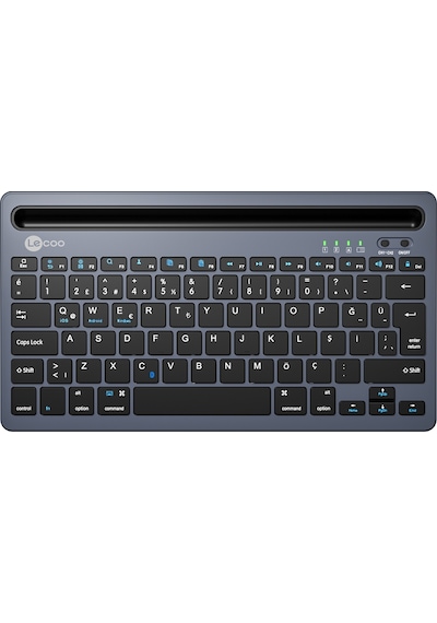 Lecoo BK100 Kablosuz Bluetooth Şarj Edilebilir Çoklu Cihaz Uyumlu Türkçe Q Klavye