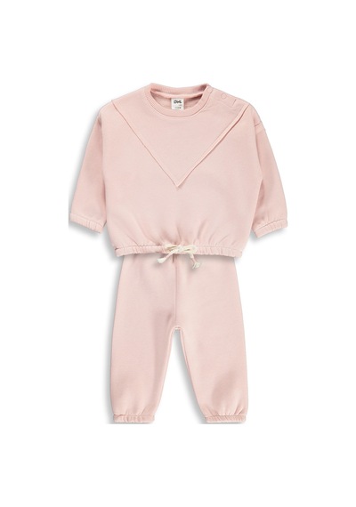 Civil Baby Basic 6-18 Ay Takım - Pembe Pudra Pembesi