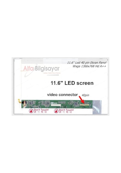 Acer Uyumlu Ferrari One 200, O200 Ekran Lcd Panel 11.6" Pin Led A+++