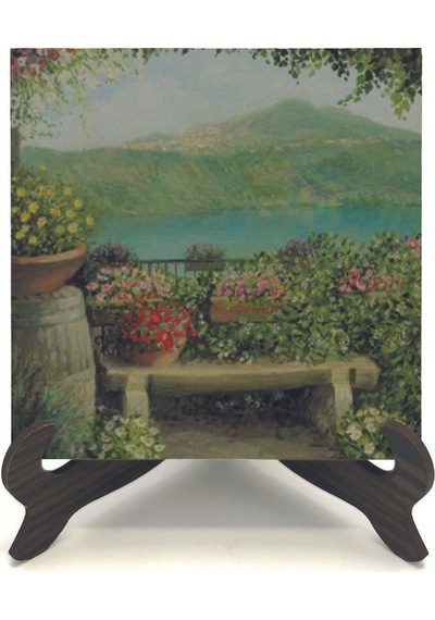 İtalya Görseli Baskılı Mdf Masaüstlük 10x10 653
