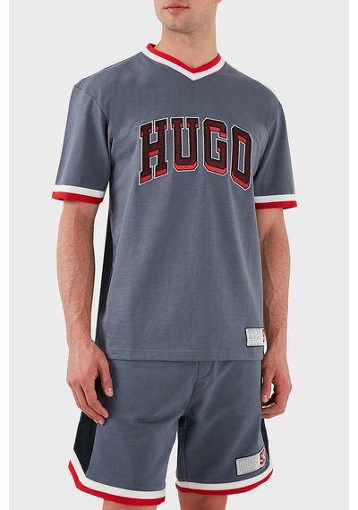 Hugo Erkek T Shirt 50510173 462 Mavi Mavi