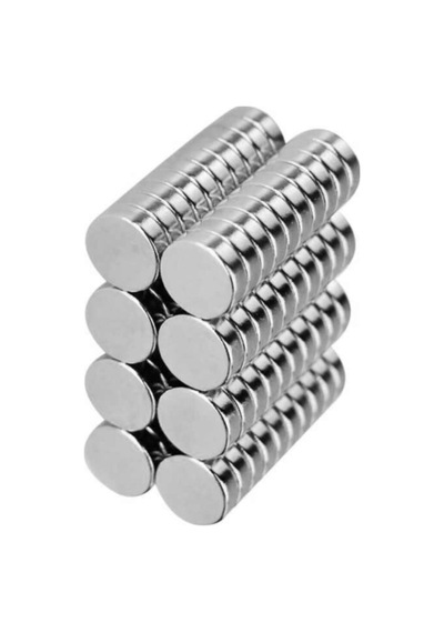 10 Adet 8mm X 3mm Yuvarlak Güçlü Neodyum Mıknatıs Magnet