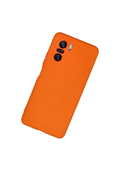 Poco F3 Kılıf Nano İçi Kadife Silikon - Turuncu İtdark31771