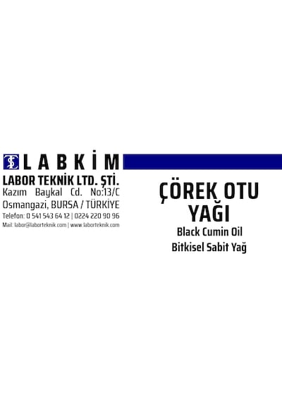 Labkim Çörek Otu Yağı 0.5 Litre 500 ML