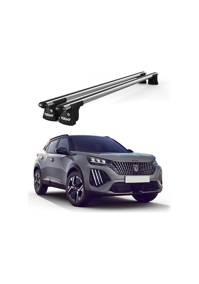 Trio-ıı Peugeot 2008 2013 Ve Sonrası Uyumlu Kilitli Ara Atkı 135cm Port Bagaj Tavan Barı