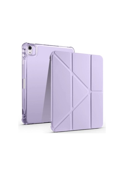 Apple Uyumlu iPad Air 11 2024 Kılıf Zore Tri Folding Kalem Bölmeli Standlı Kılıf Klasik