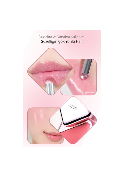 Dudak Ve Yanak Renklendirici Parlak Balm Clıo Essential Lipcheek Tap 08 Bubbly Plum