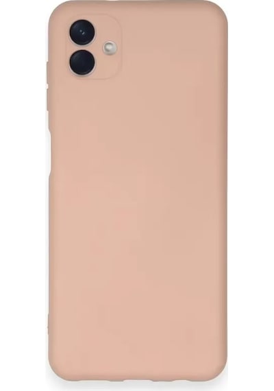 Newface Samsung Galaxy A04 Kılıf Nano İçi Kadife Silikon - Pudra
