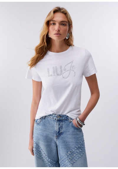 Liu.jo Liujo Wa6491js923 Kadın Tişört Beyaz
