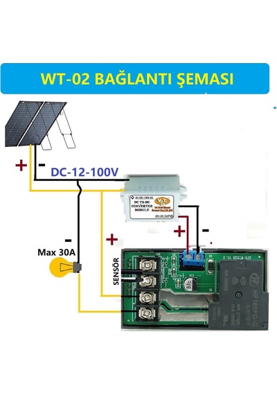 Yate10 Smart Wifi Dc12-100v 30a Güneş Panel Termostat/ Timer