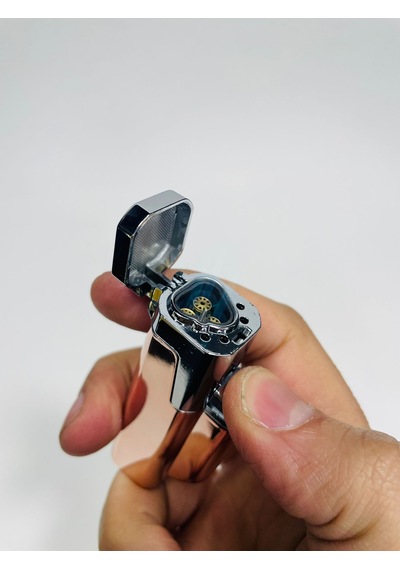 Pürmüzlü Metal Turbo Çakmak 3Gözlü //75Mm
