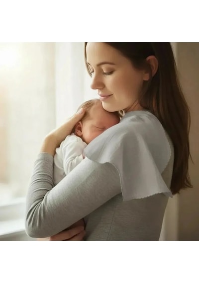 Babyjem Bürümcük Anne Omuz Örtüsü Gri