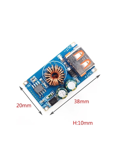 Usb Dc Step-down Modül 12v24v To Qc3.0 Mobil Telefon Hızlı Şarj Modülü Qcmını