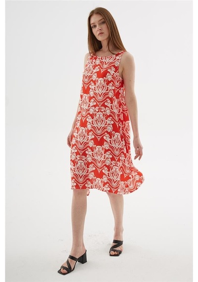 Fashion Friends Kadın Kolsuz Elbise 25y0630k1 Kırmızı