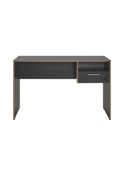 Concept Kilitli Çekmeceli Çalışma Masası-antrasit-kontra 120x75x60 Cm Gxyxd
