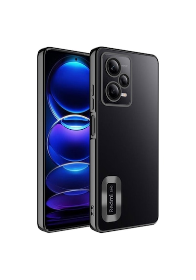 Kilifone - Xiaomi Uyumlu Redmi Note 12 5g - Kılıf Kamera Korumalı Tatlı Sert Omega Kapak - Siyah